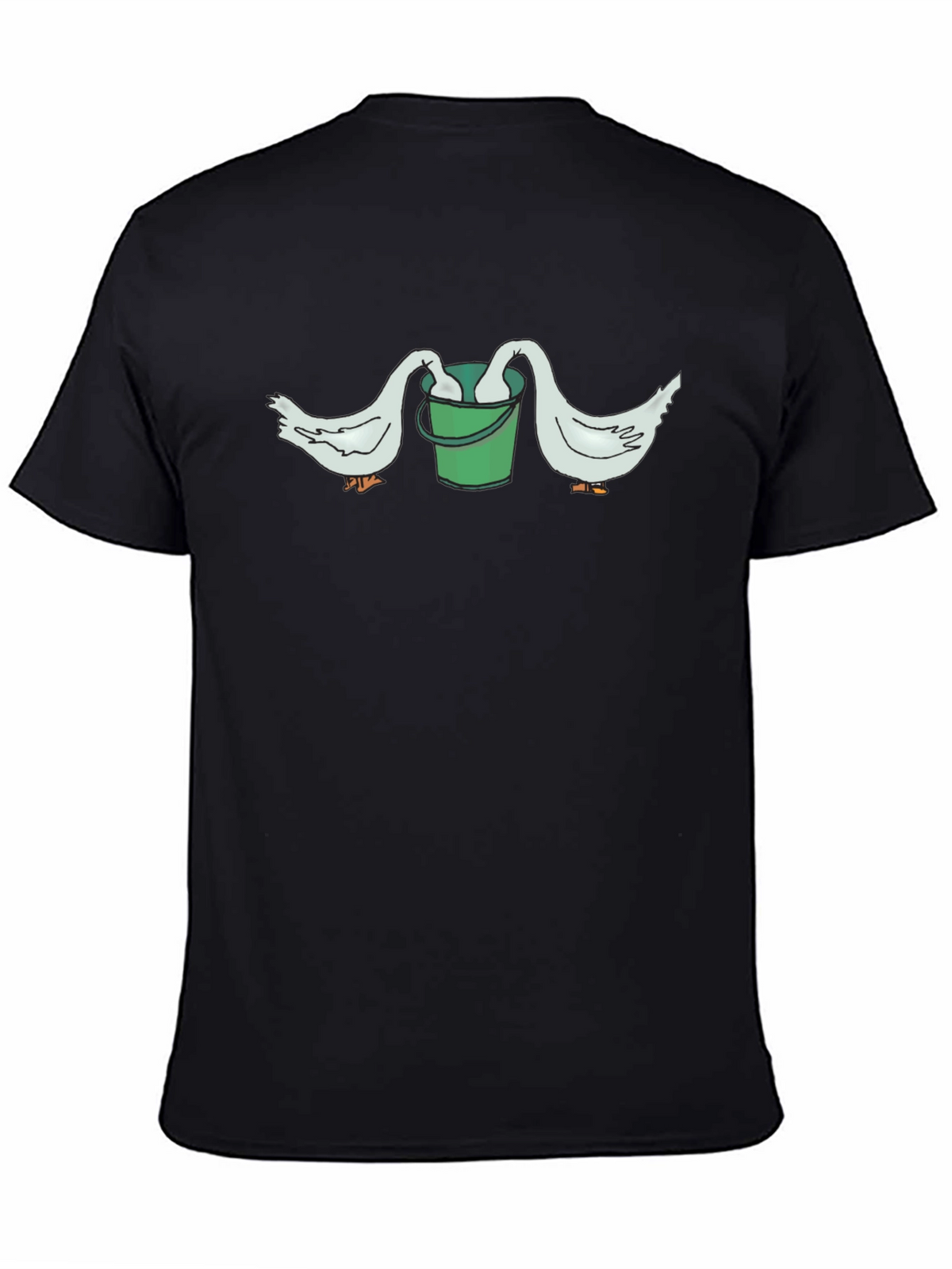 Funny Goose Bucket Graphic T-Shirt