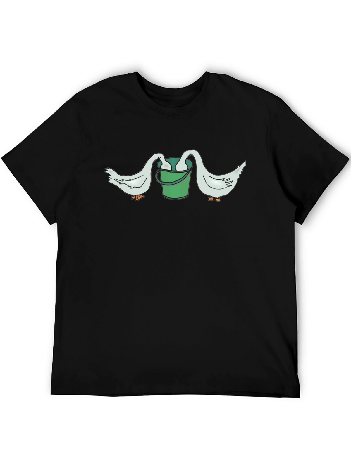 Funny Goose Bucket Graphic T-Shirt