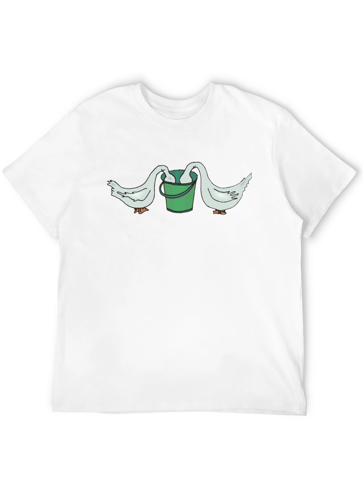 Funny Goose Bucket Graphic T-Shirt