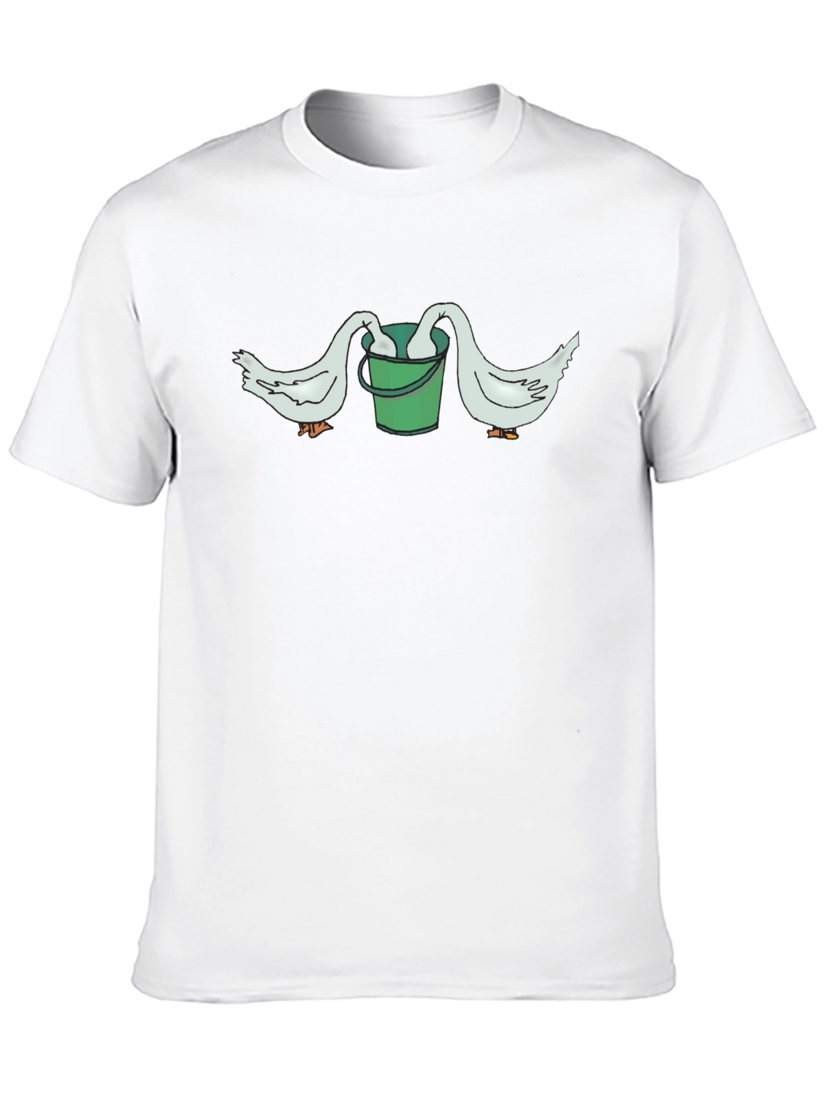 Funny Goose Bucket Graphic T-Shirt