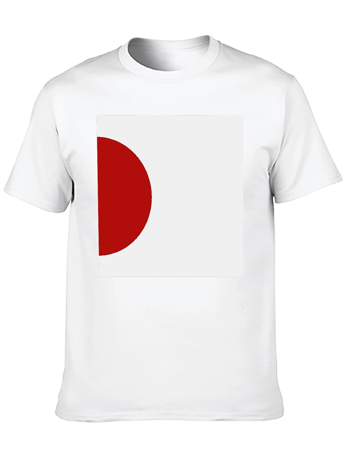 Minimalist Japan Flag Graphic Black T-Shirt