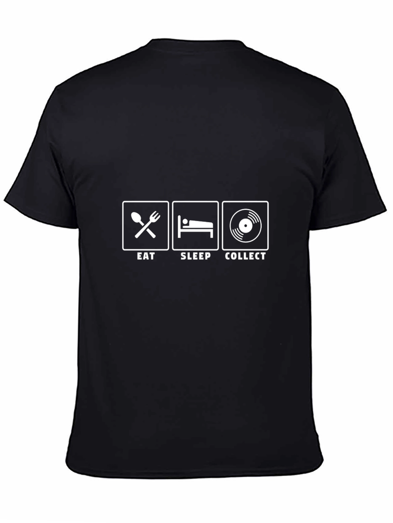 Eat Sleep Collect Vinyl Record T-Shirt