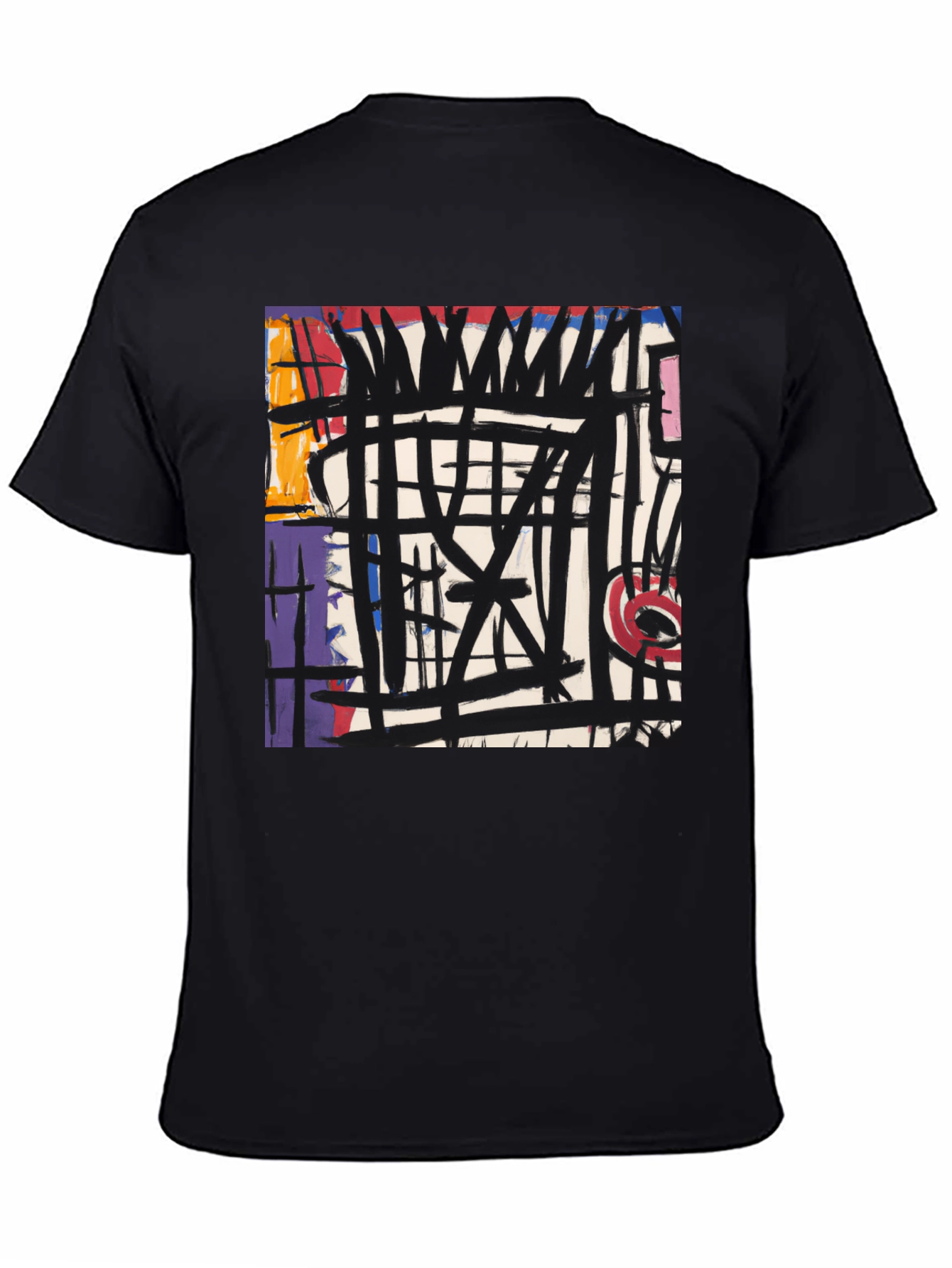 Abstract Art Graphic Black T-Shirt