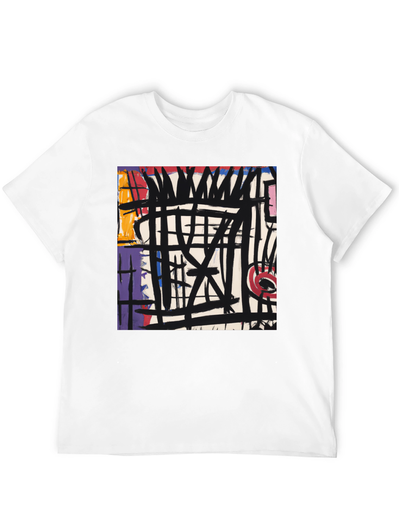Abstract Art Graphic Black T-Shirt