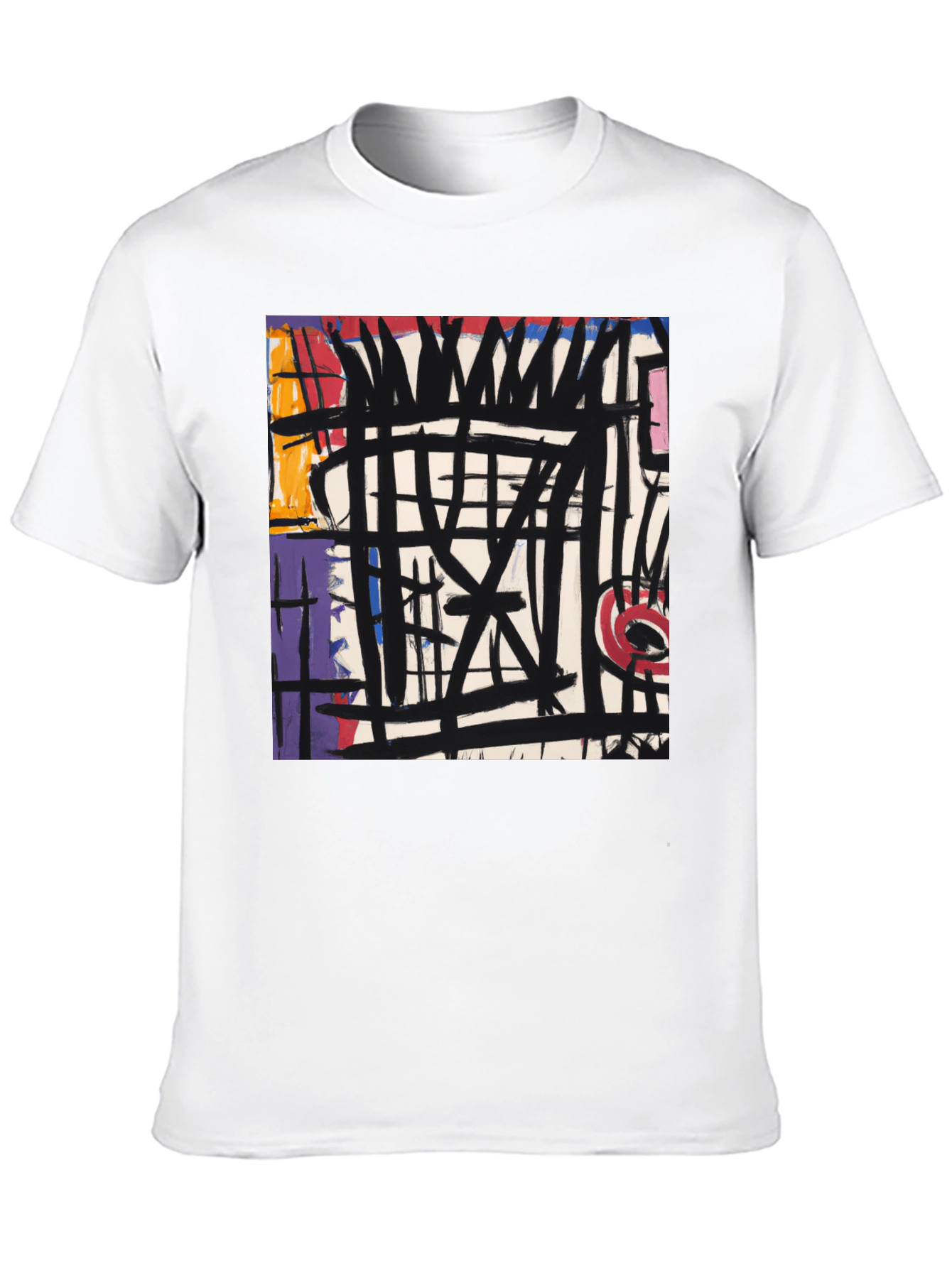 Abstract Art Graphic Black T-Shirt