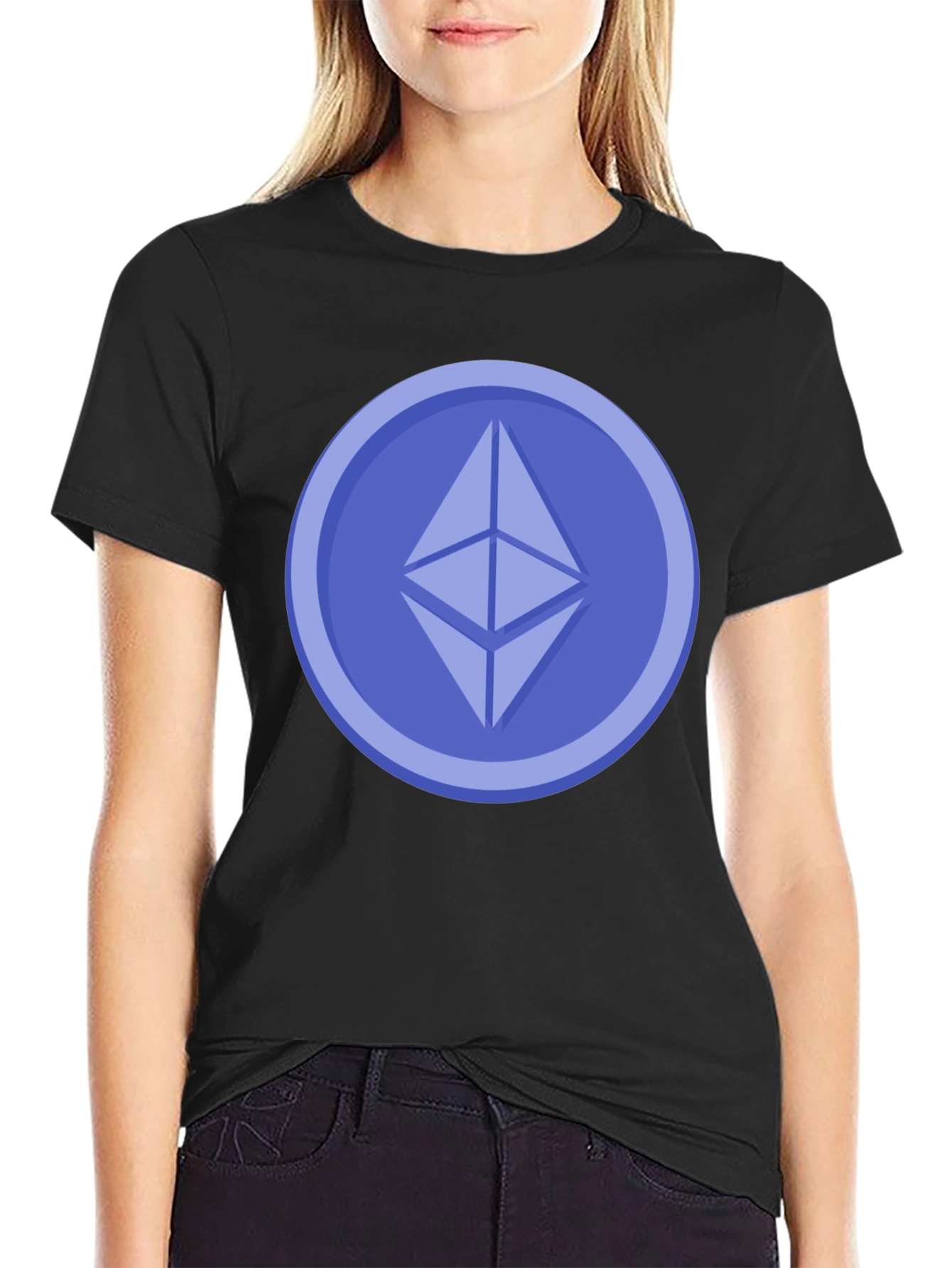 Ethereum Crypto Coin T-Shirt - Black