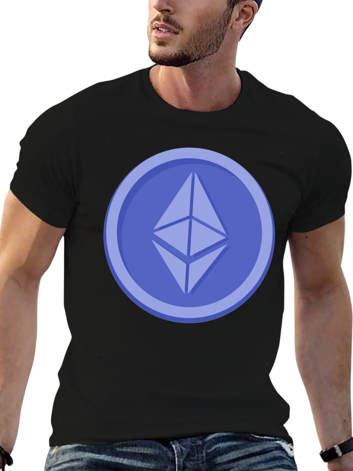 Ethereum Crypto Coin T-Shirt - Black