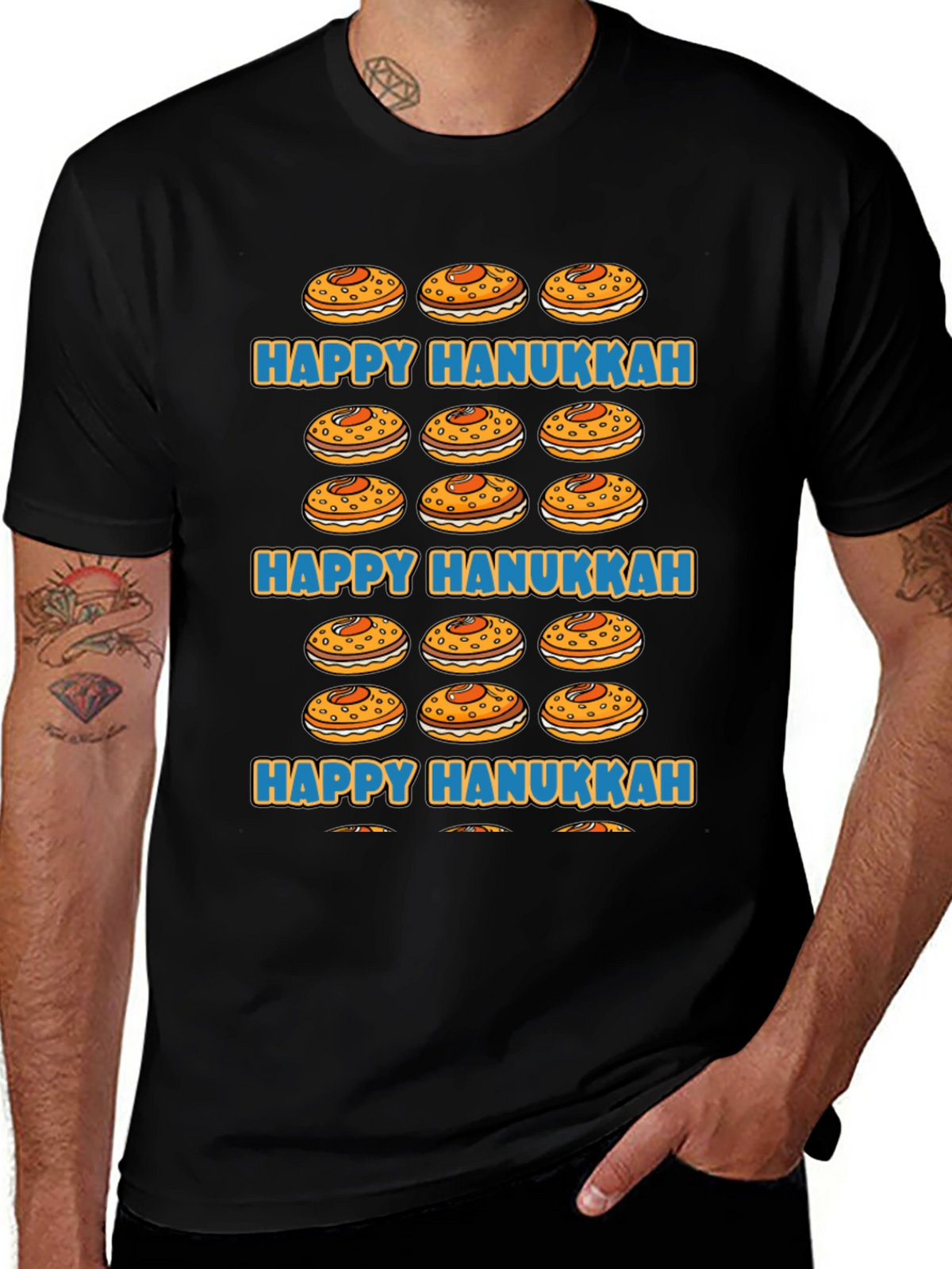 Happy Hanukkah Jelly Donut T-Shirt