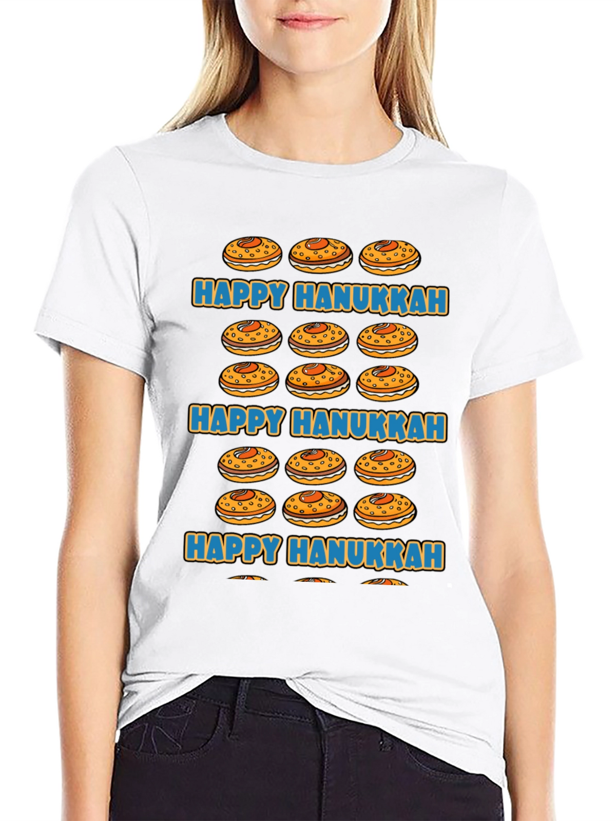 Happy Hanukkah Jelly Donut T-Shirt