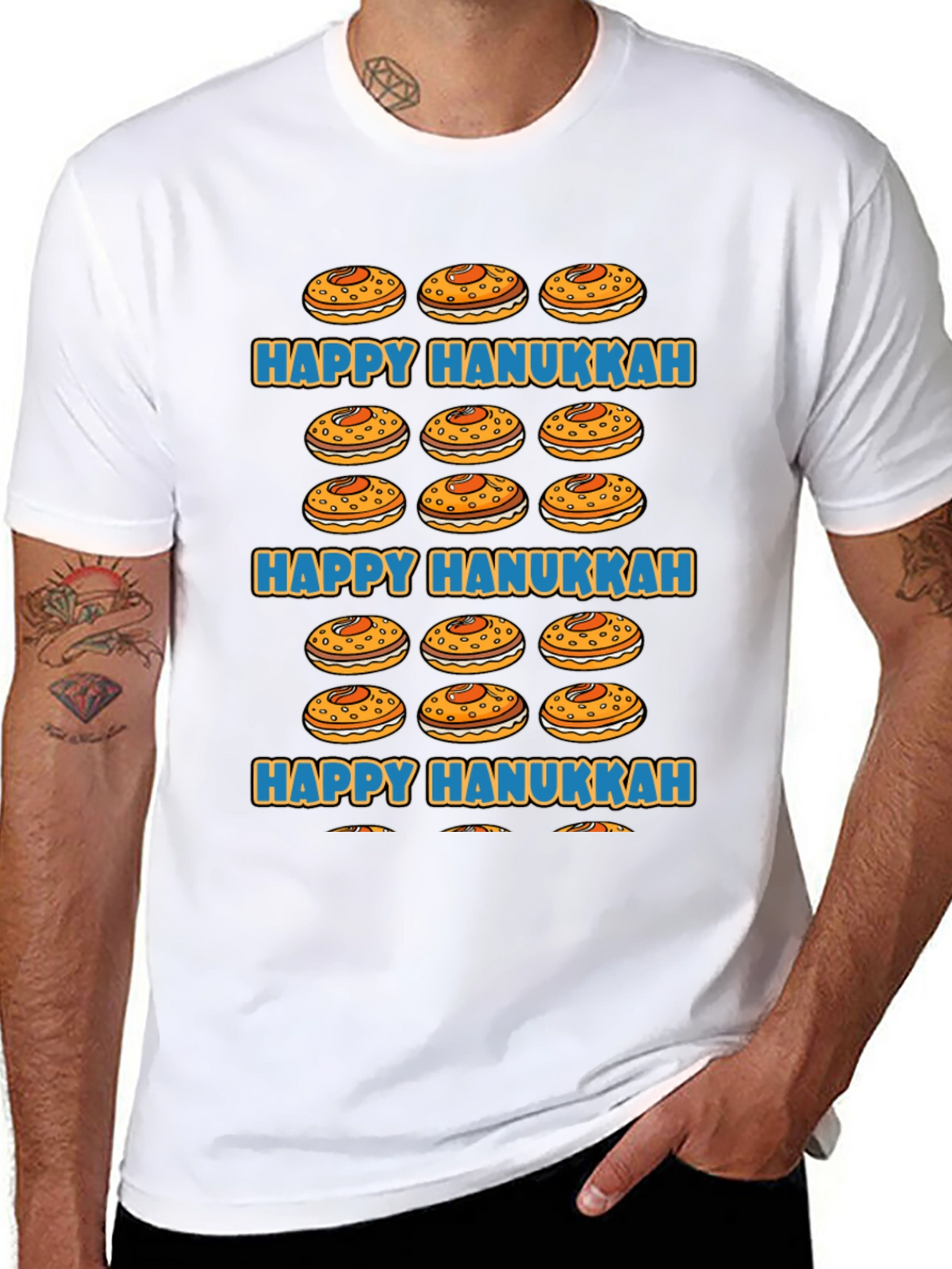 Happy Hanukkah Jelly Donut T-Shirt