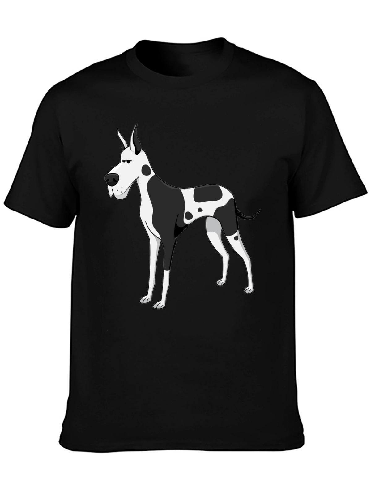 Great Dane Dog Black Graphic Tee