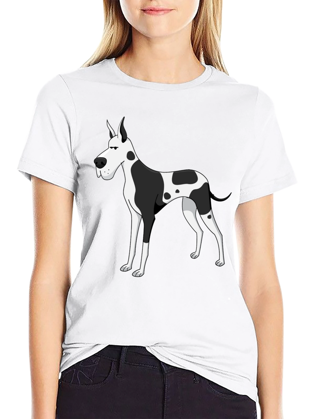 Great Dane Dog Black Graphic Tee