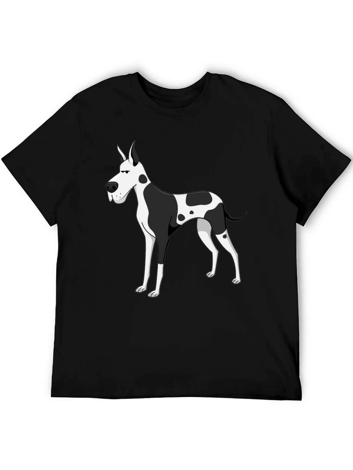 Great Dane Dog Black Graphic Tee