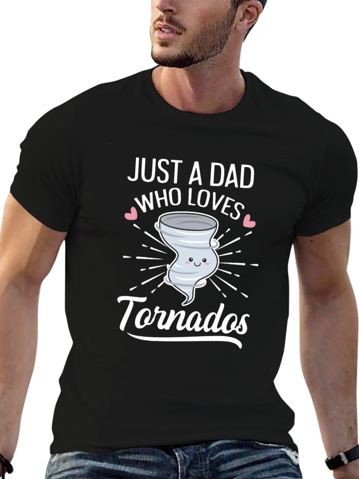 Just a Dad Who Loves Tornados T-Shirt