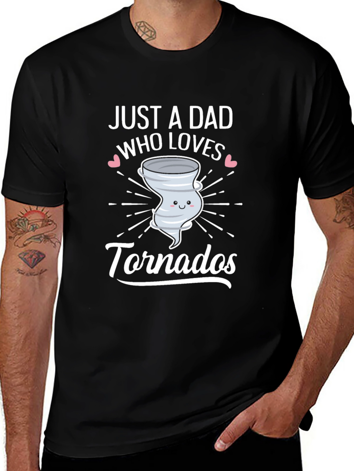 Just a Dad Who Loves Tornados T-Shirt