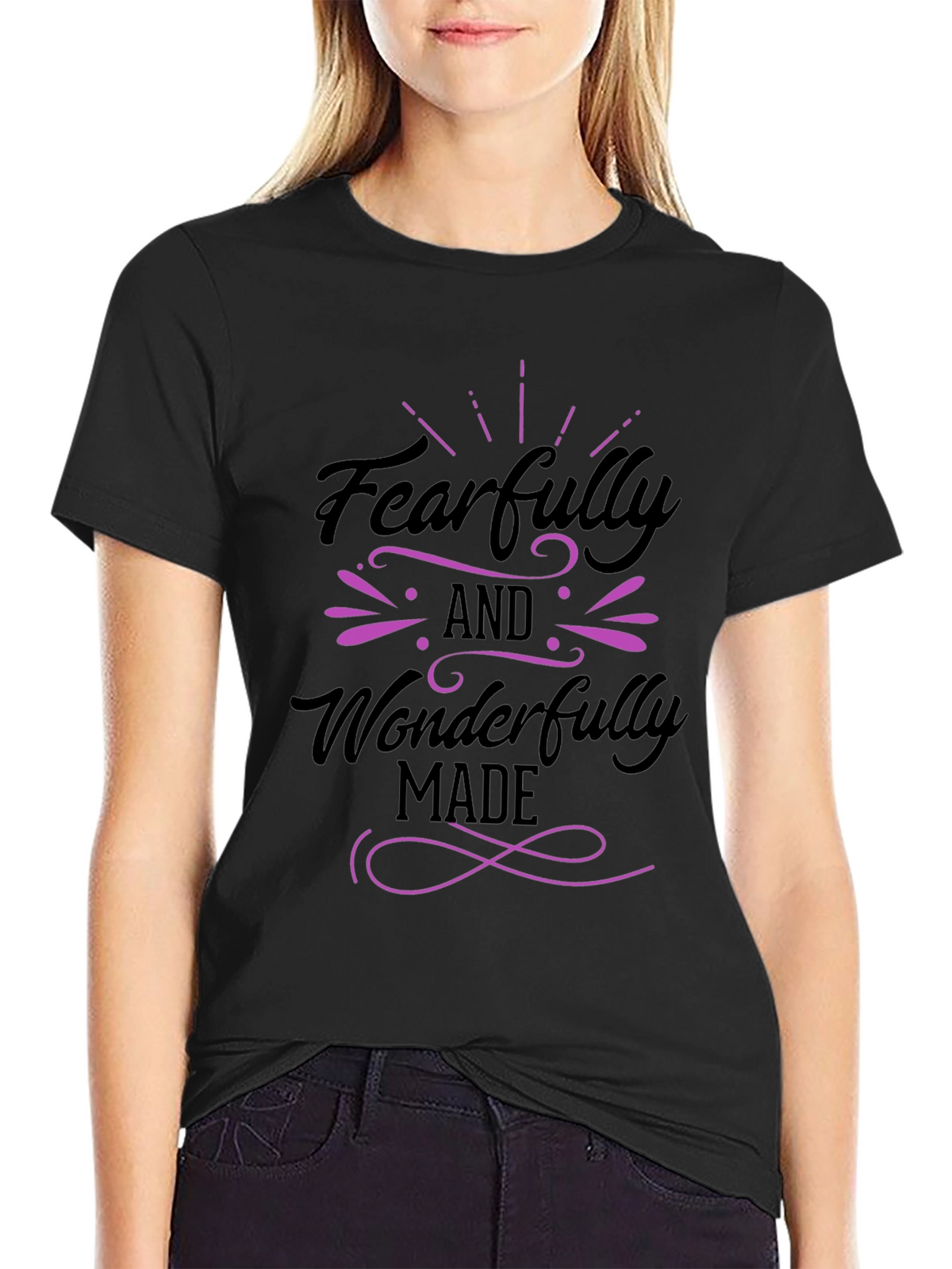 Fearfully & Wonderfully Made Black T-Shirt