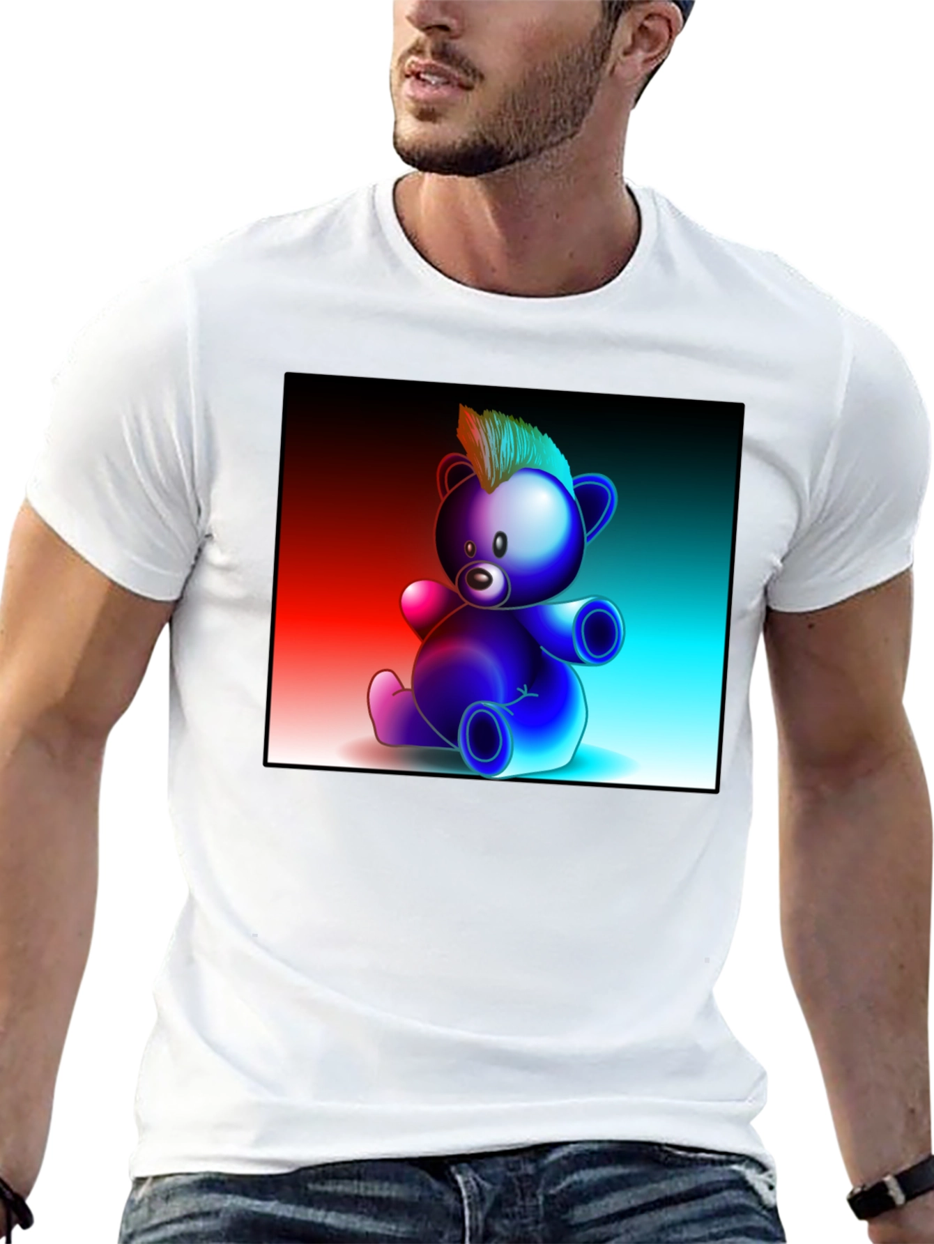 Cool Bear Graphic Tee - Soft & Stylish