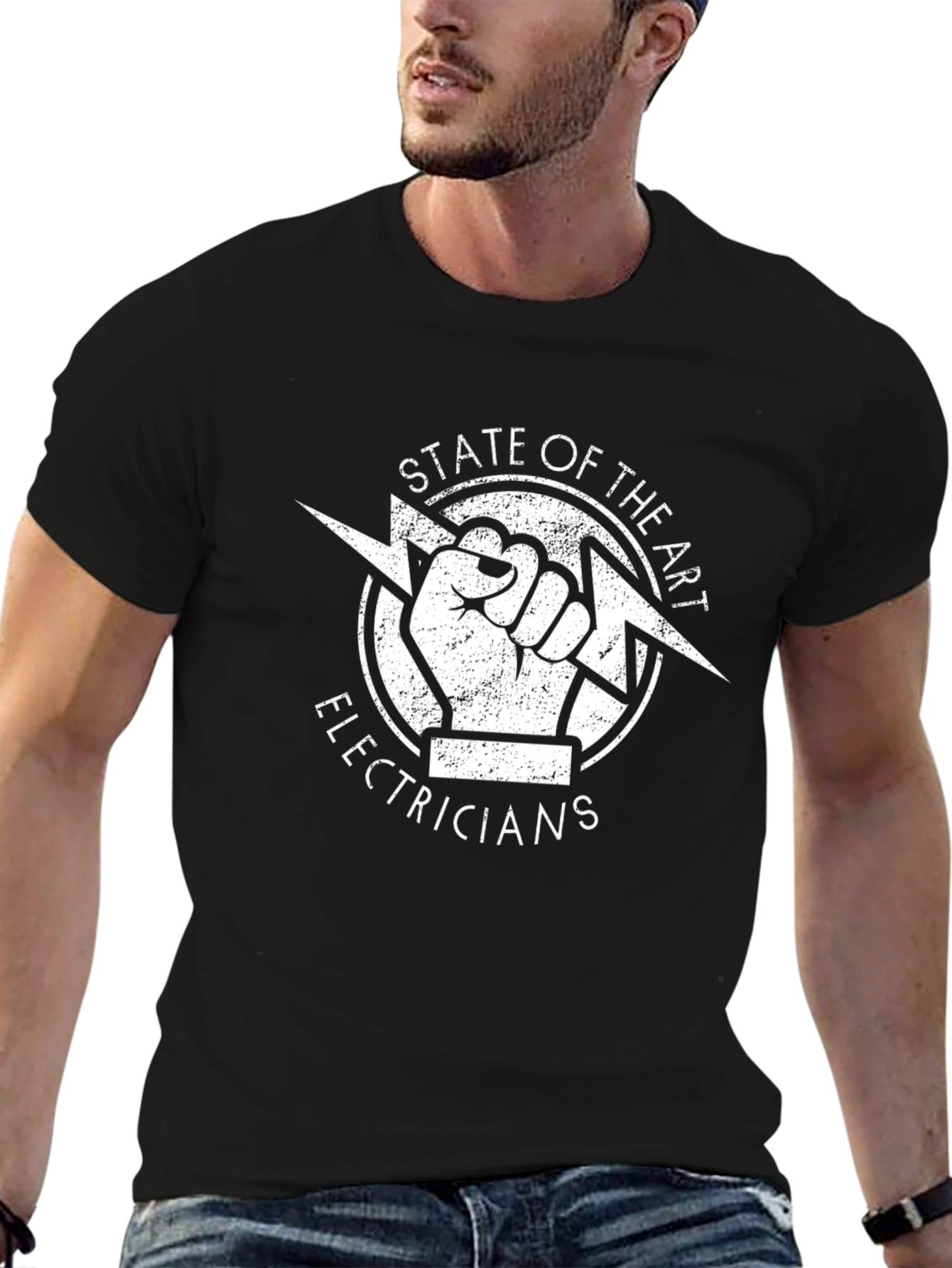 State of the Art Electricians Black T-Shirt
