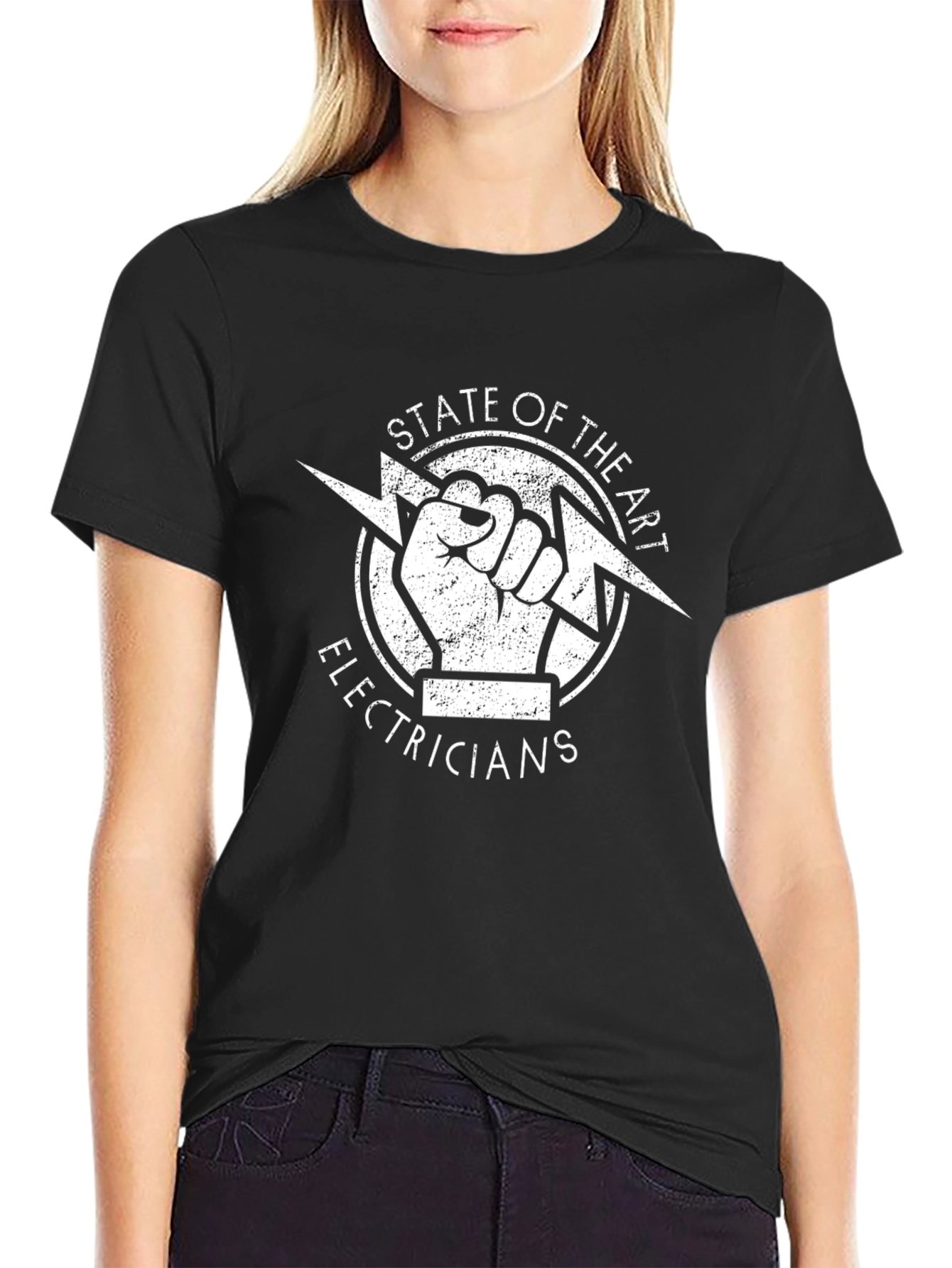 State of the Art Electricians Black T-Shirt