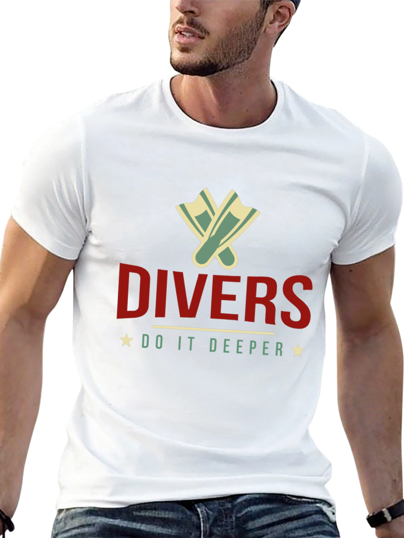 Divers Do It Deeper Black T-Shirt