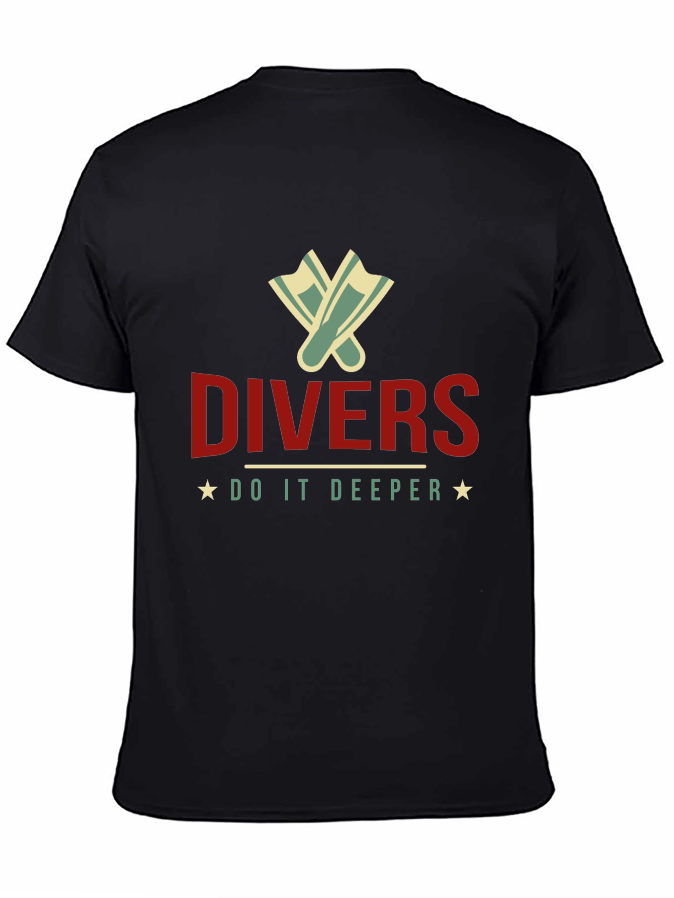 Divers Do It Deeper Black T-Shirt