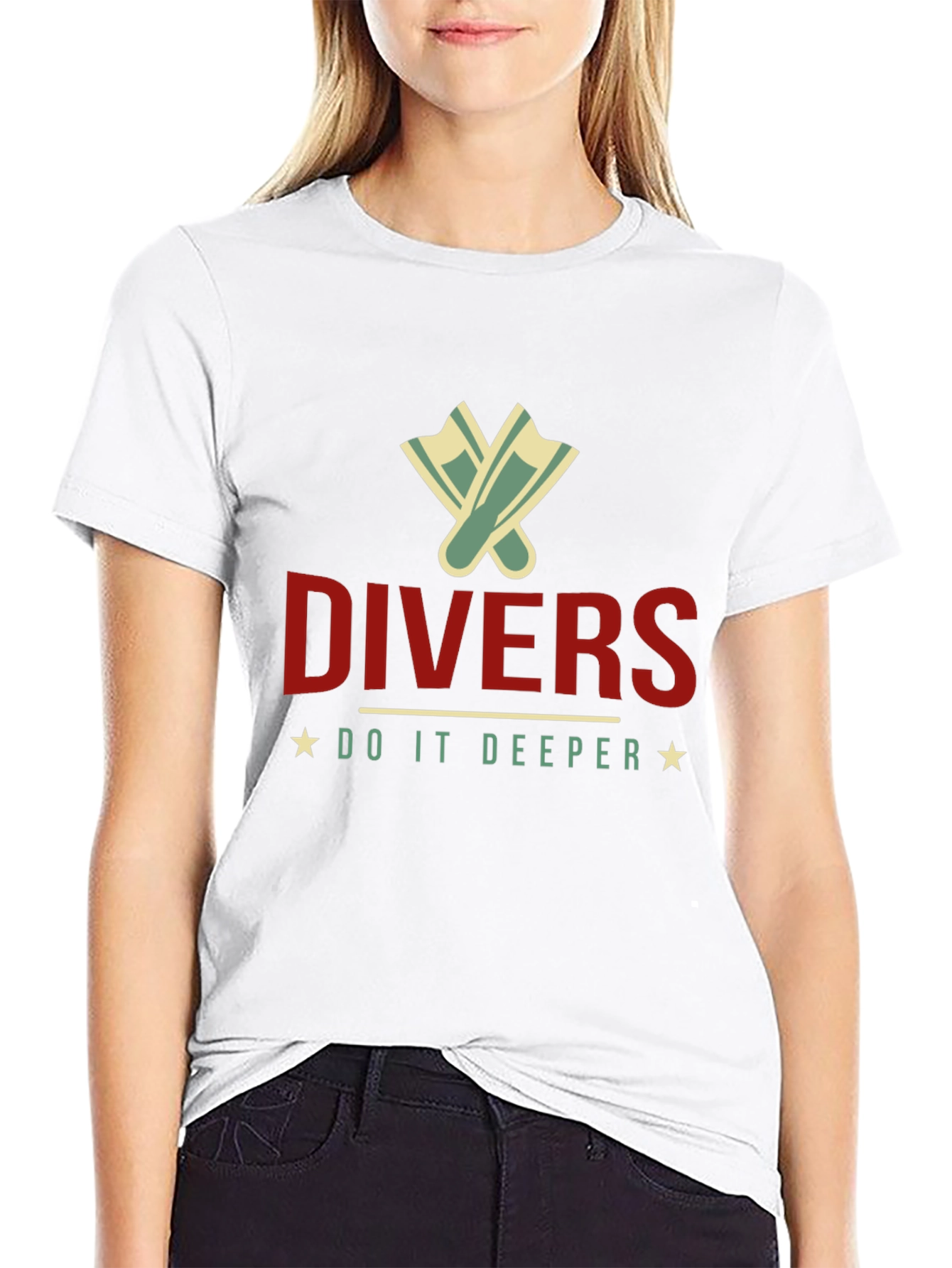 Divers Do It Deeper Black T-Shirt