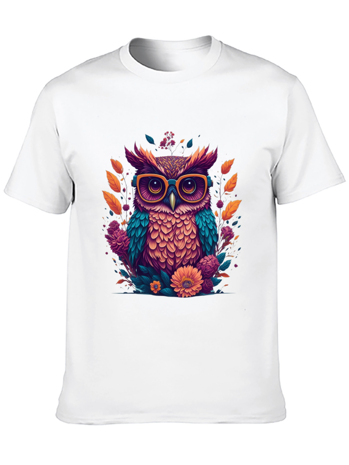 Owl with Glasses Graphic Tee