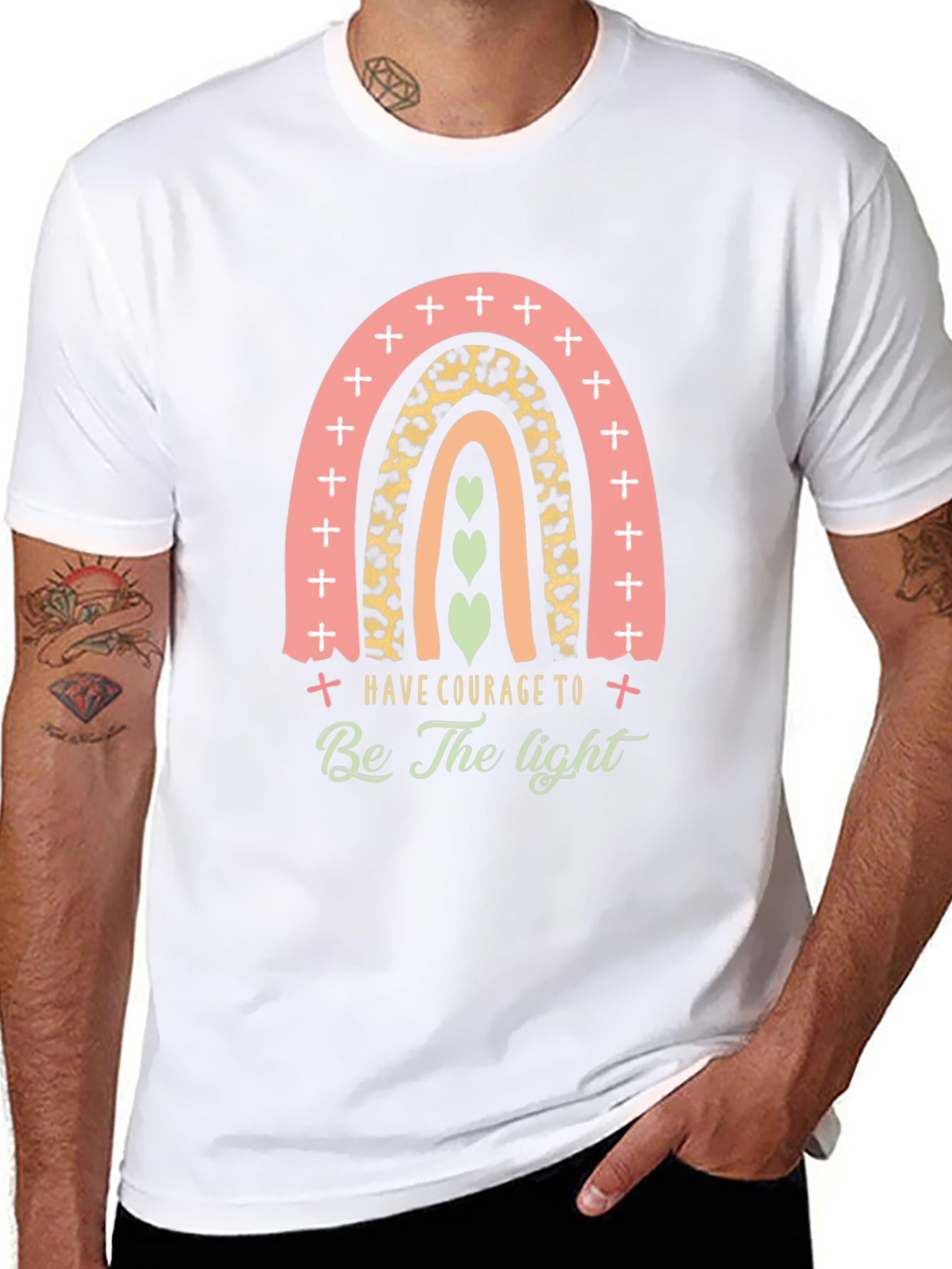 Courage Rainbow Graphic Tee
