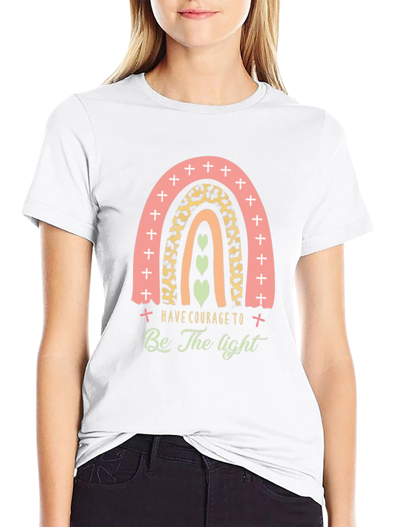 Courage Rainbow Graphic Tee