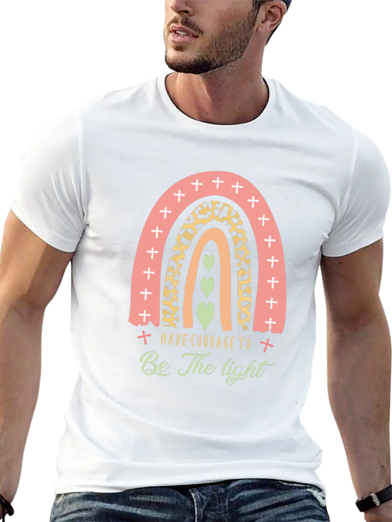 Courage Rainbow Graphic Tee