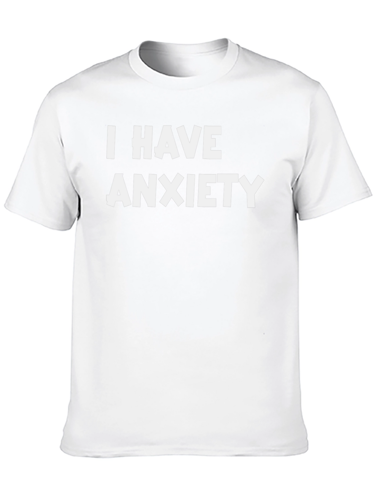 Anxiety T-Shirt - Black Crew Neck Graphic Tee