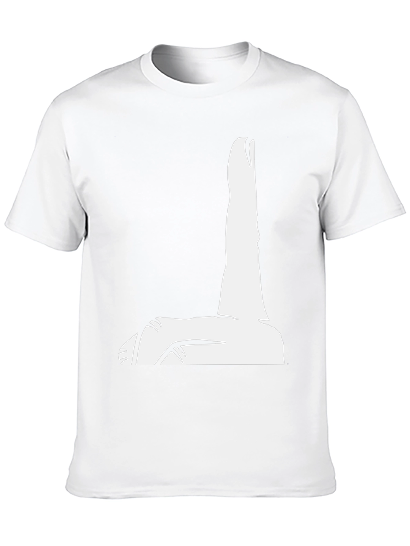 Black T-Shirt with Finger Pointing Design