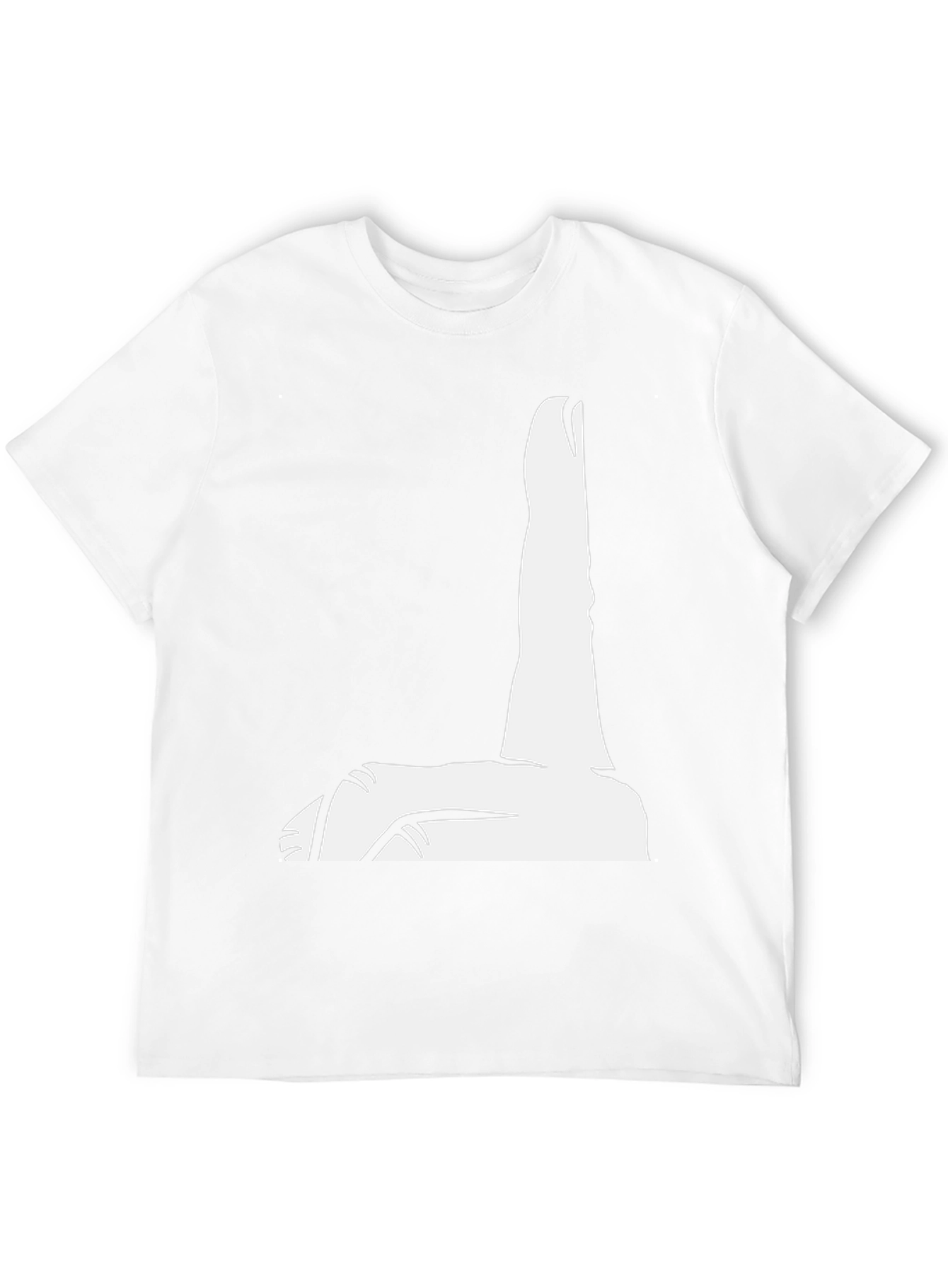 Black T-Shirt with Finger Pointing Design