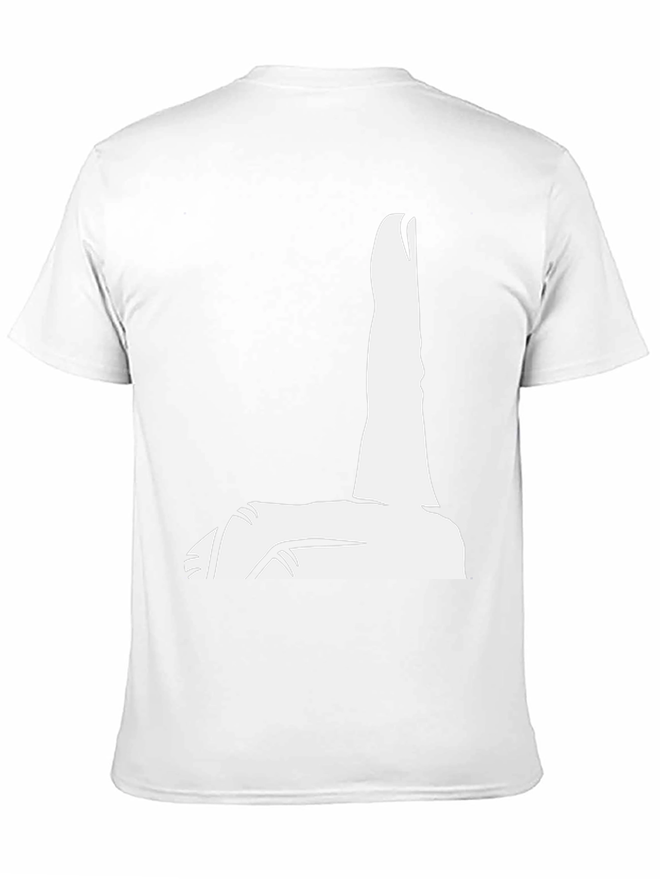 Black T-Shirt with Finger Pointing Design