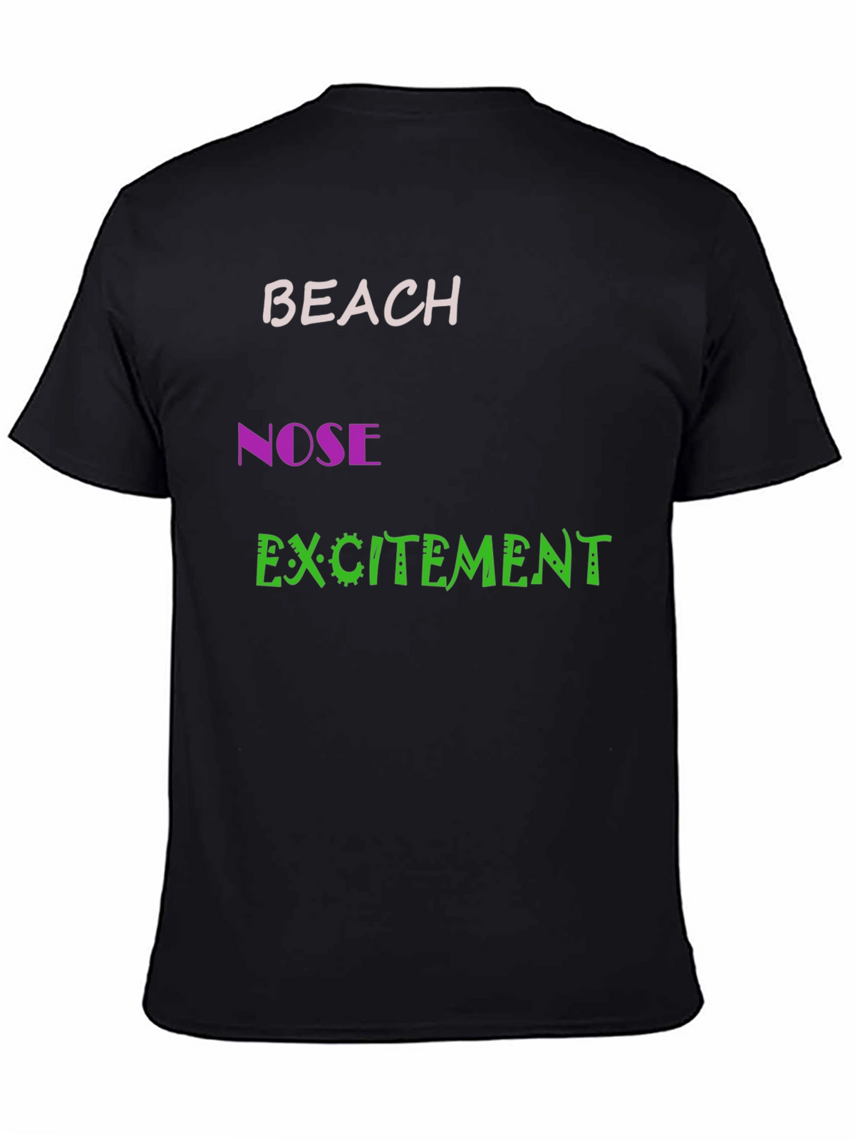 Funny Beach Nose Excitement Graphic Tee