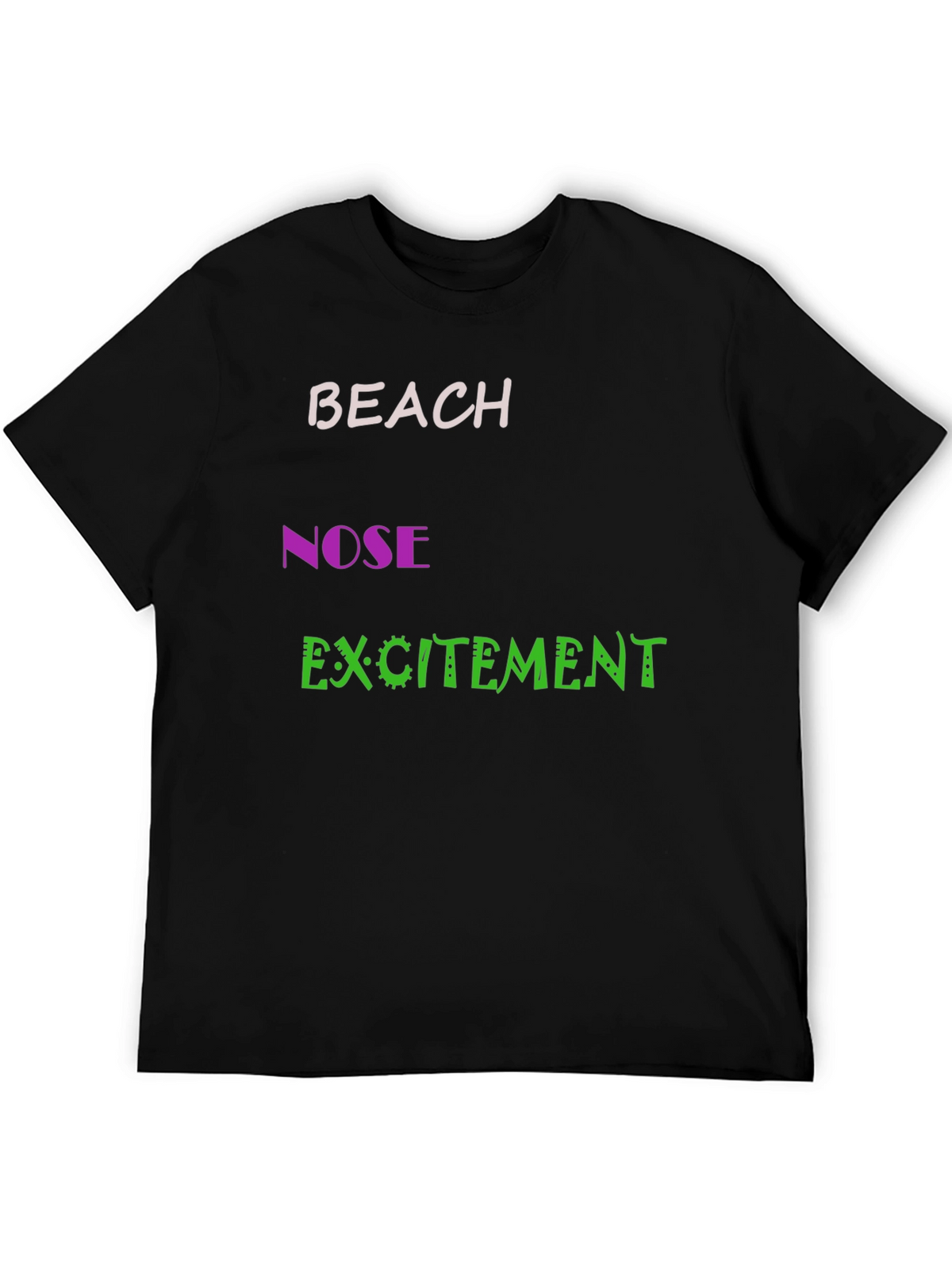 Funny Beach Nose Excitement Graphic Tee
