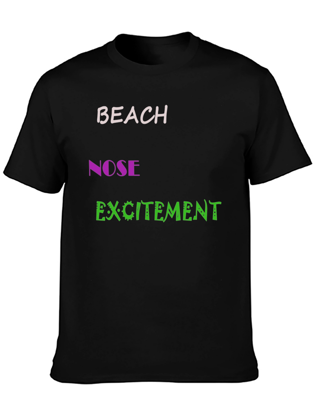 Funny Beach Nose Excitement Graphic Tee