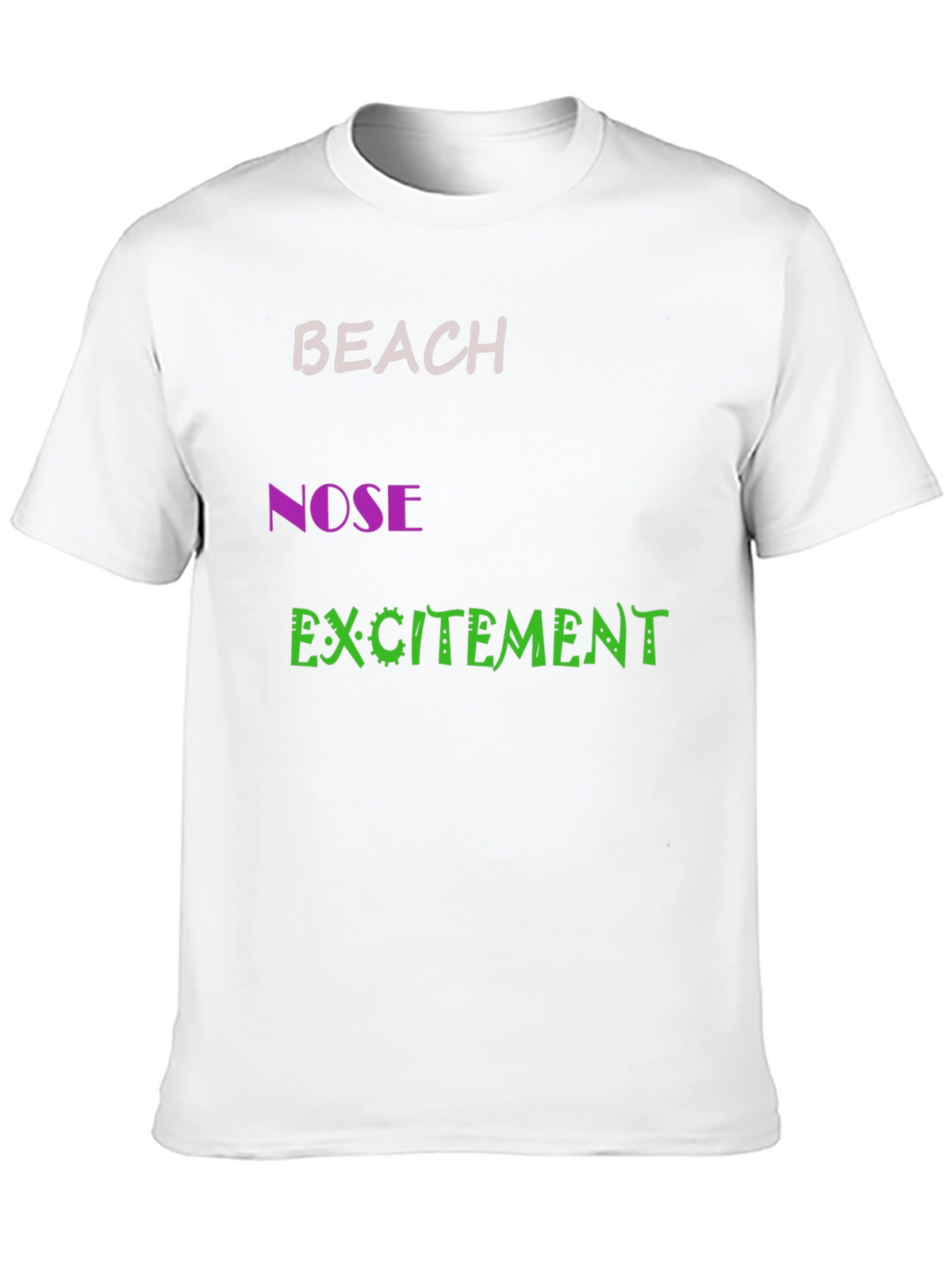 Funny Beach Nose Excitement Graphic Tee