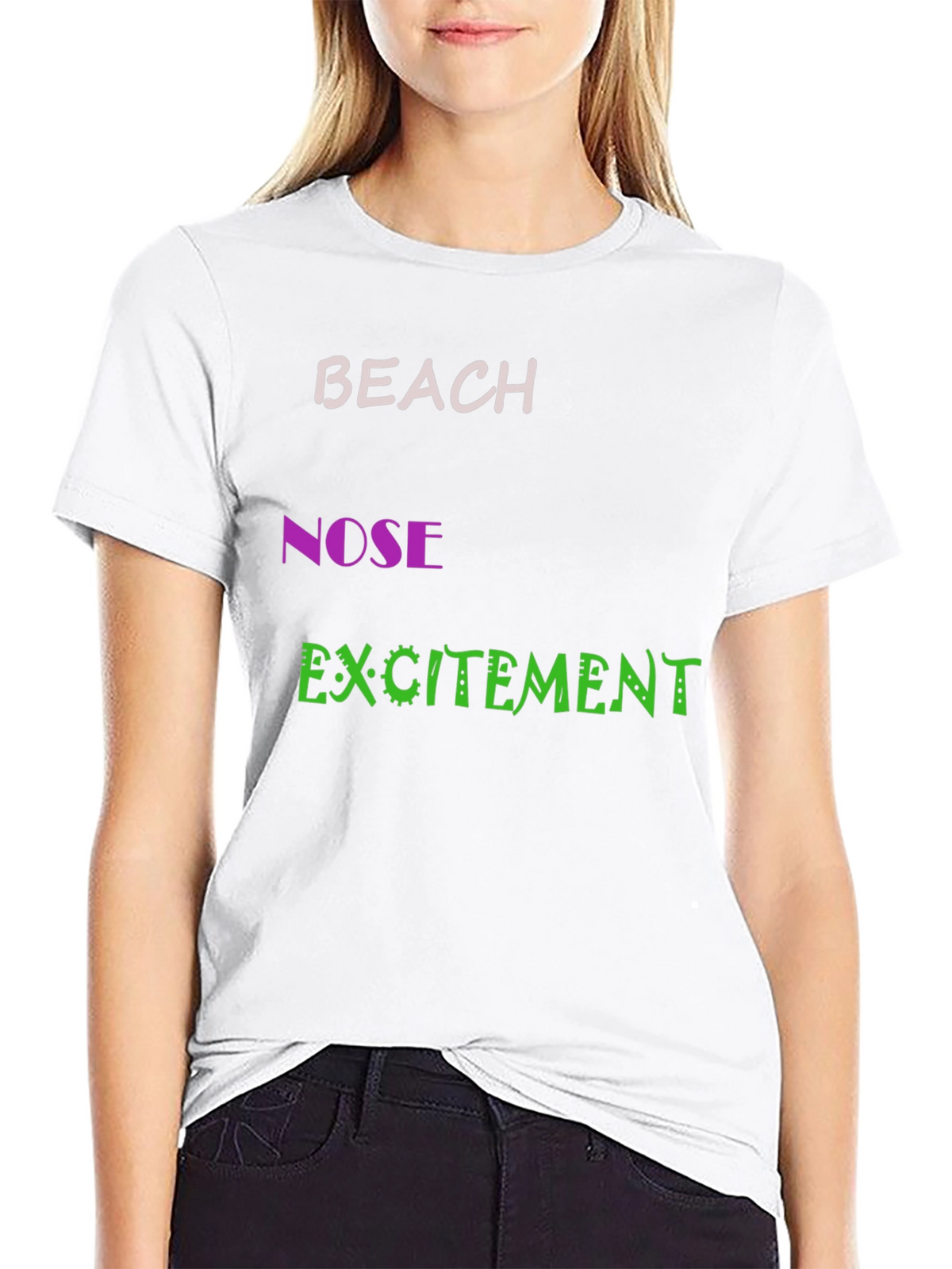Funny Beach Nose Excitement Graphic Tee