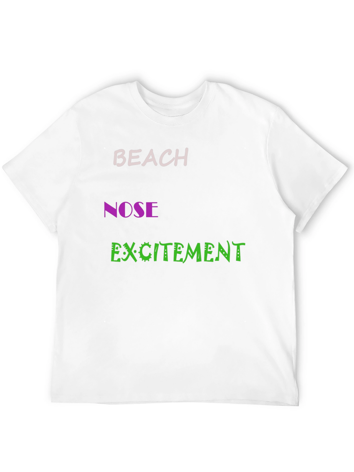 Funny Beach Nose Excitement Graphic Tee