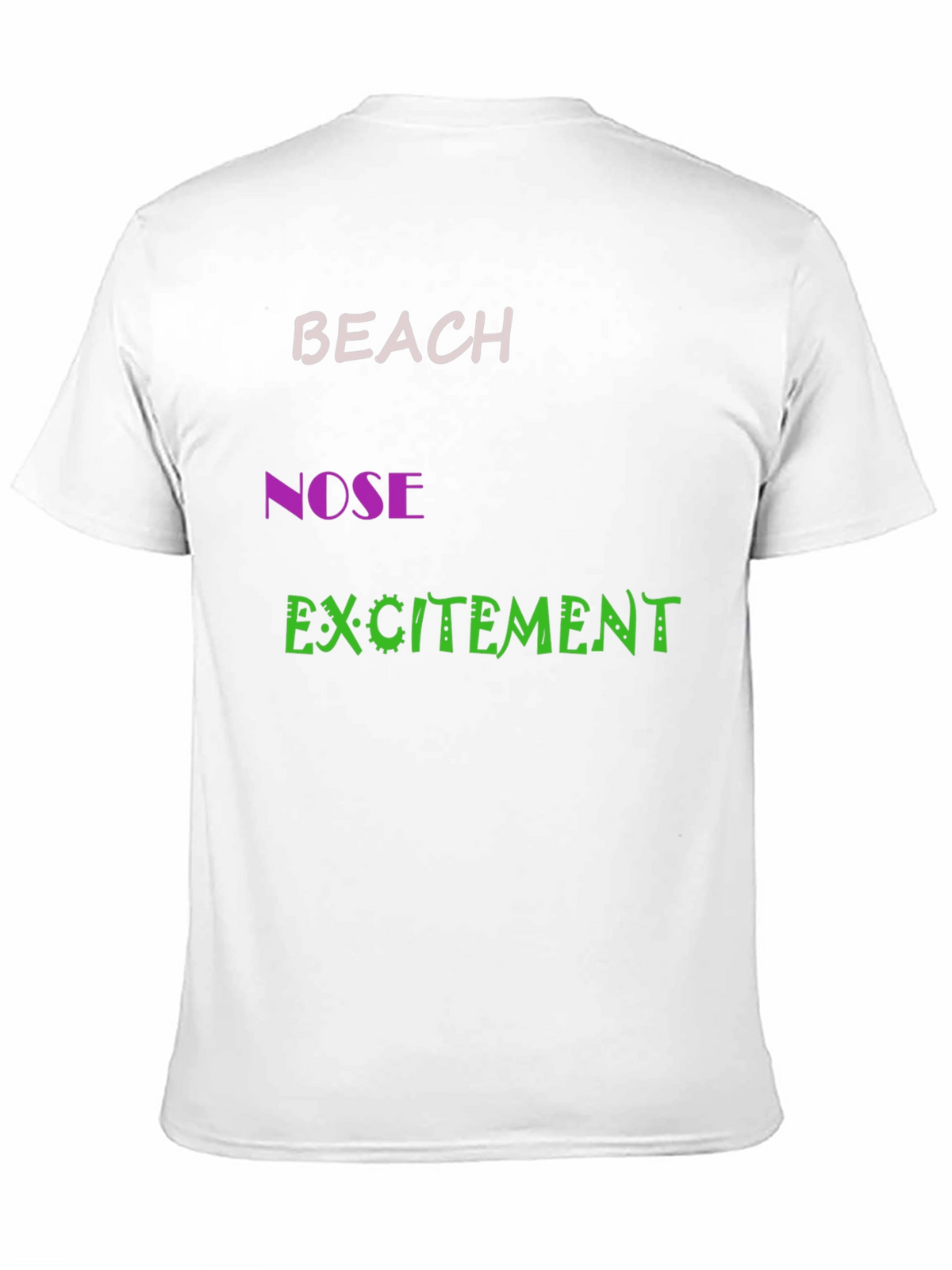Funny Beach Nose Excitement Graphic Tee