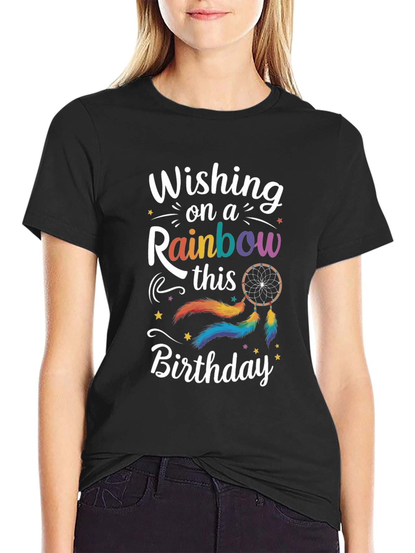 Wishing On A Rainbow Birthday T-Shirt