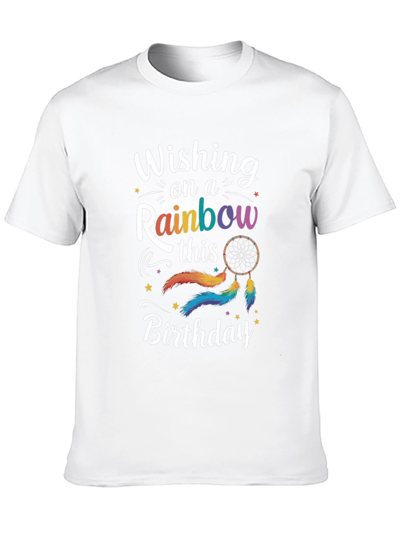 Wishing On A Rainbow Birthday T-Shirt