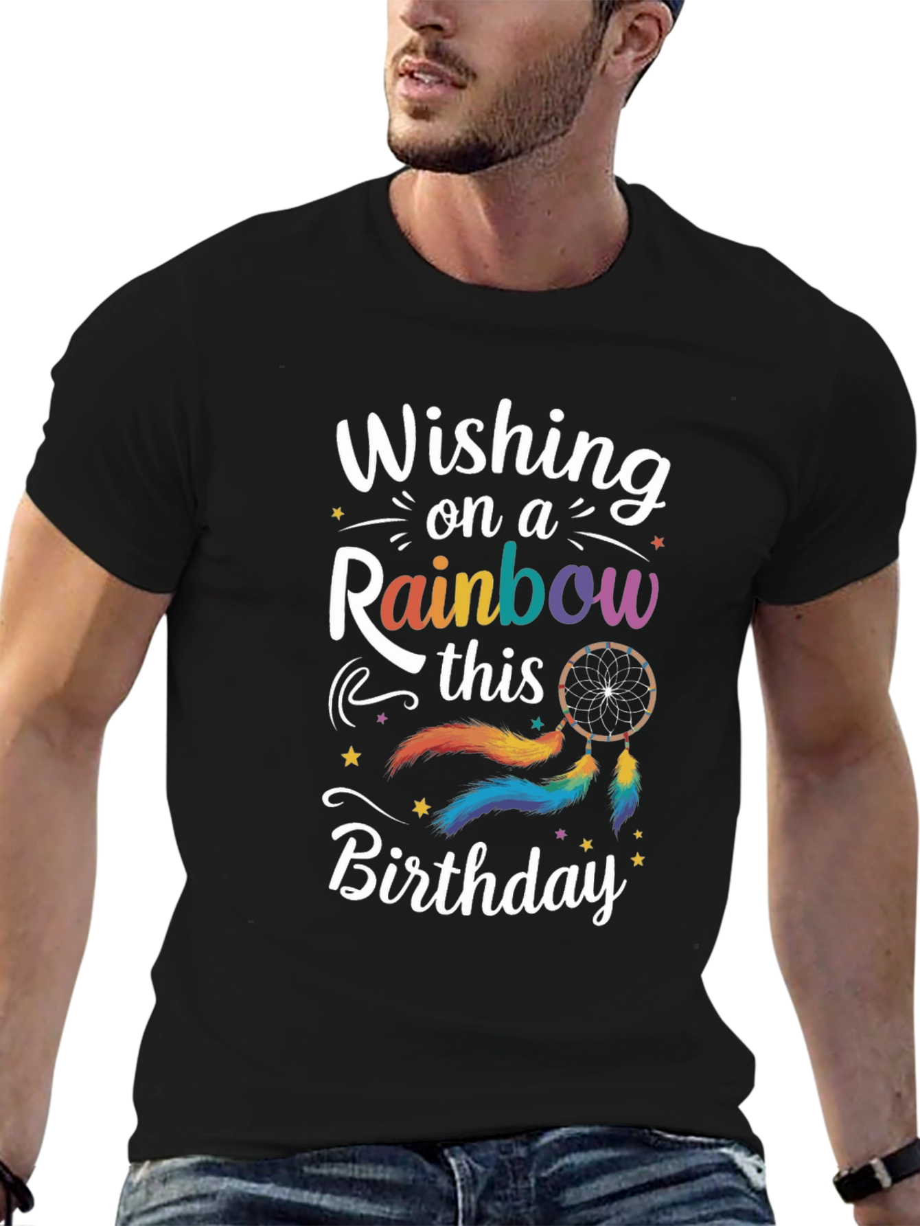 Wishing On A Rainbow Birthday T-Shirt