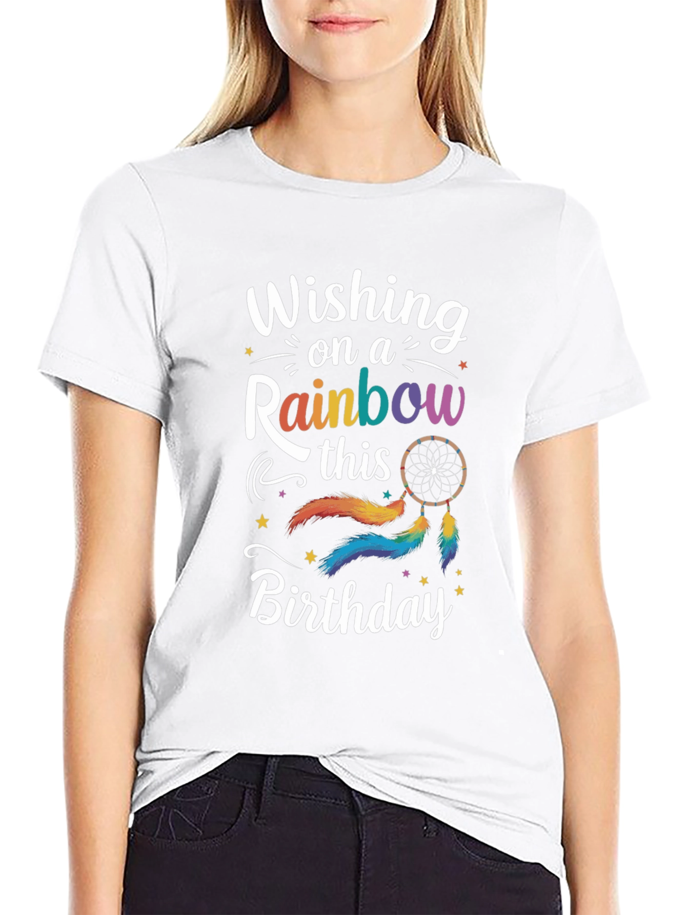 Wishing On A Rainbow Birthday T-Shirt