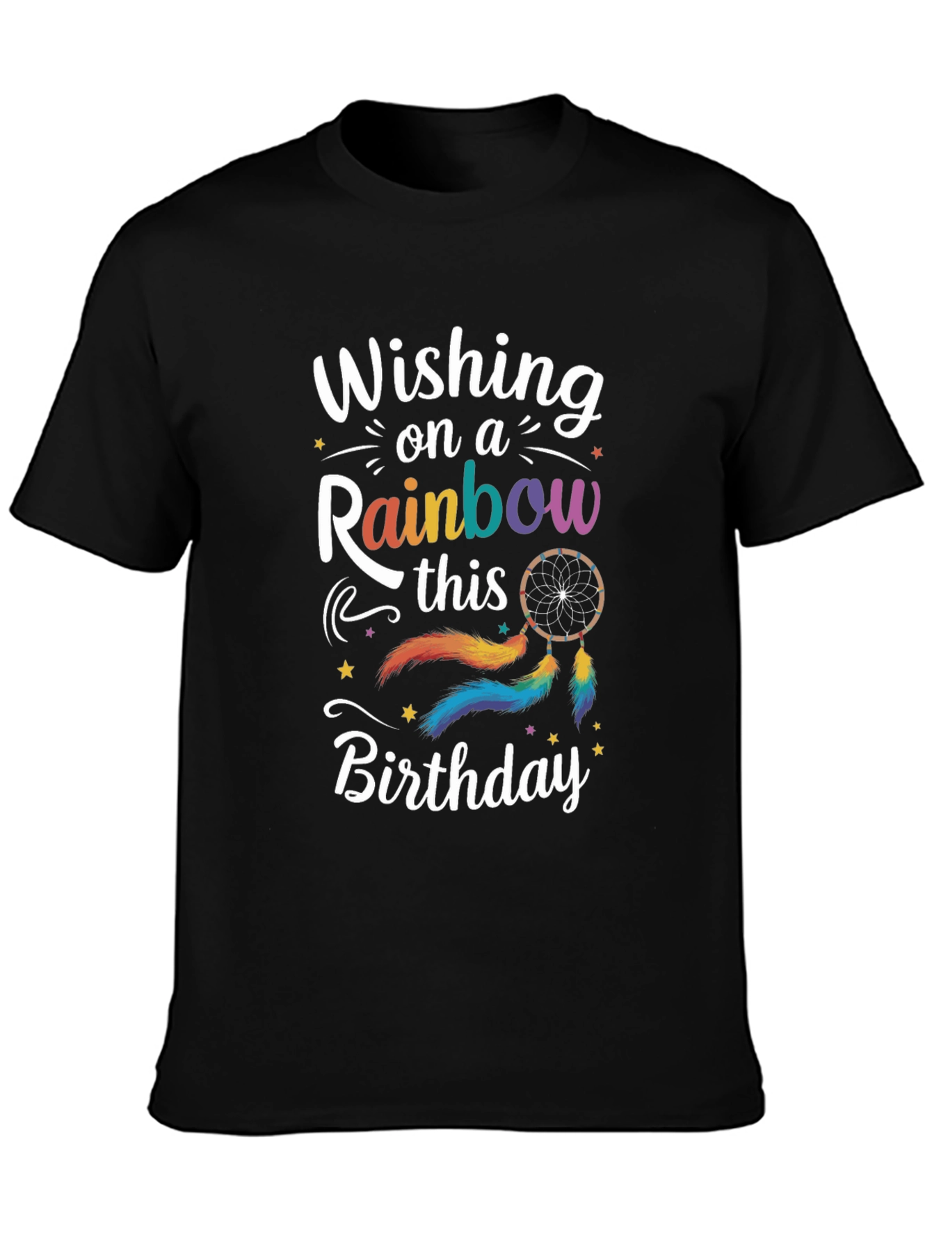 Wishing On A Rainbow Birthday T-Shirt