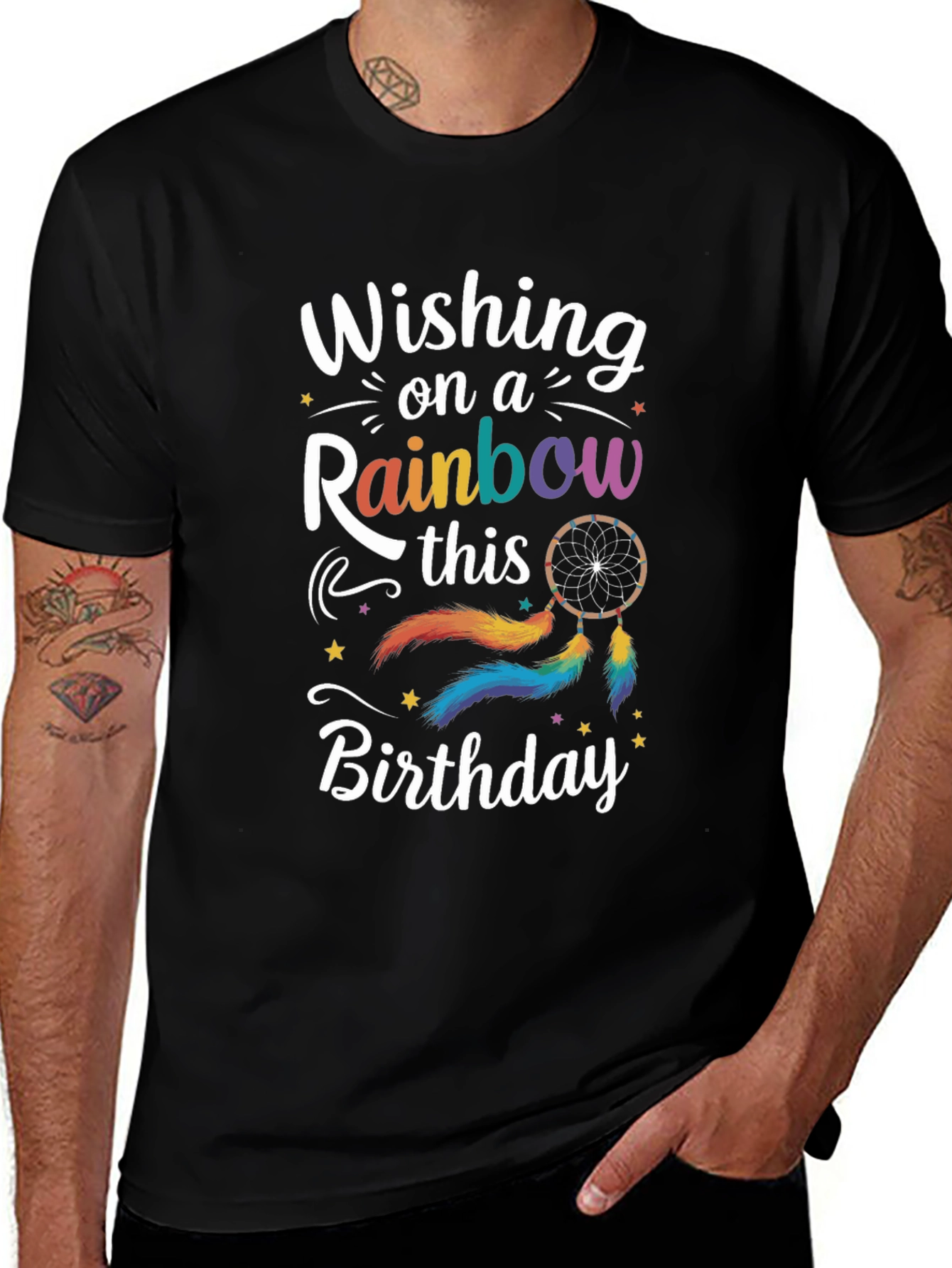 Wishing On A Rainbow Birthday T-Shirt