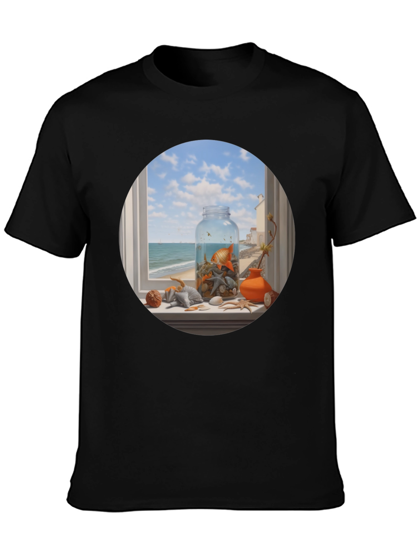 Whimsical Beach Still Life T-Shirt