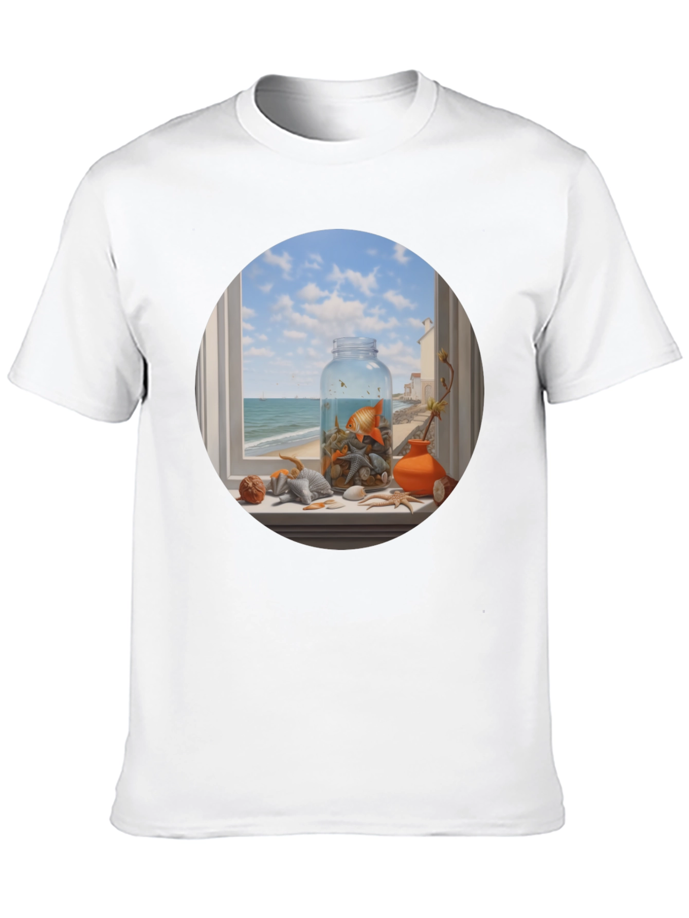 Whimsical Beach Still Life T-Shirt