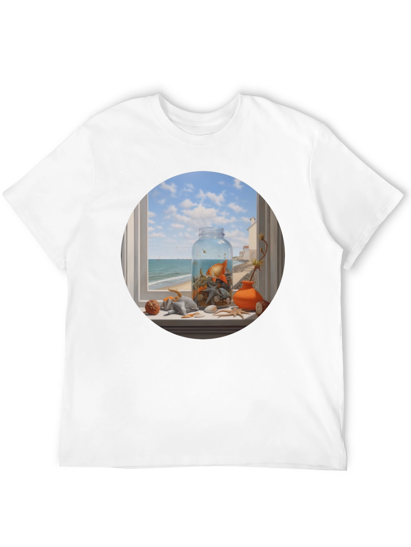 Whimsical Beach Still Life T-Shirt